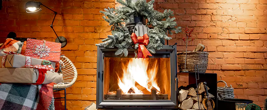 Travis Industries Linear Gas Fireplace Installation in Evergreen Park, Illinois