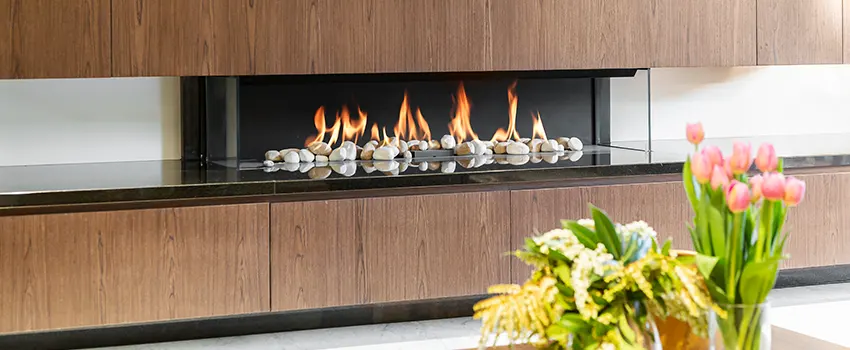 Double-height Fireplace Design Refurbishment in Evergreen Park, Illinois