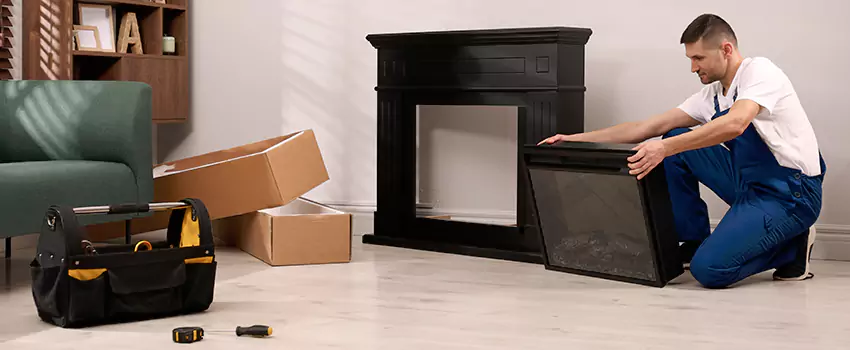 Old Rusted Metal Fireplace Repair And Replacement in Evergreen Park, IL
